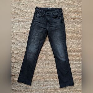 MOTHER The Rascal Ankle Snippet Jean In Night Hawk